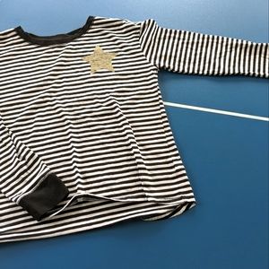 Girls glitter detail long sleeve top